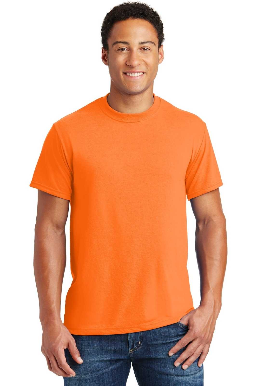 Jerzees 21M Dri-Power Sport 100% Polyester T-Shirt - Safety Orange