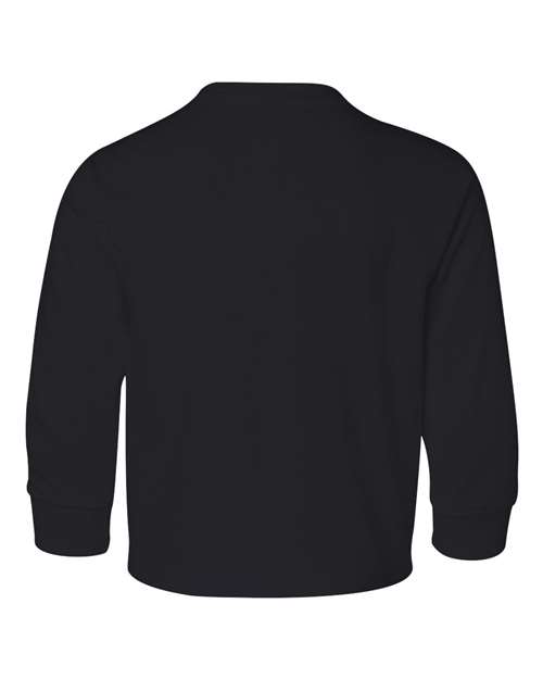 Jerzees 29BLR Dri-Power Youth Long Sleeve 50 50 T-Shirt - Black - HIT a Double