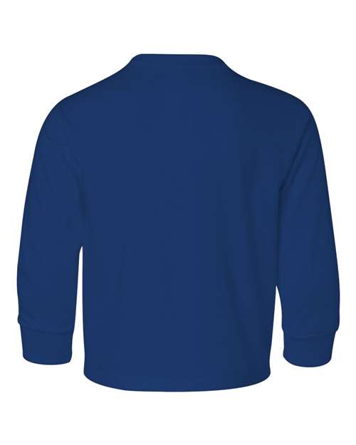 Jerzees 29BLR Dri-Power Youth Long Sleeve 50 50 T-Shirt - Royal - HIT a Double