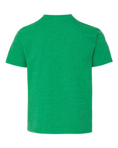 Jerzees 29BR Dri-Power Youth 50 50 T-Shirt - Irish Green Heather - HIT a Double