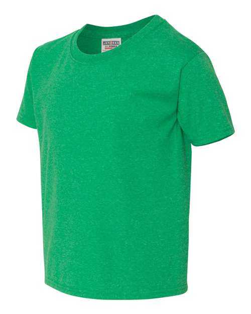 Jerzees 29BR Dri-Power Youth 50 50 T-Shirt - Irish Green Heather - HIT a Double