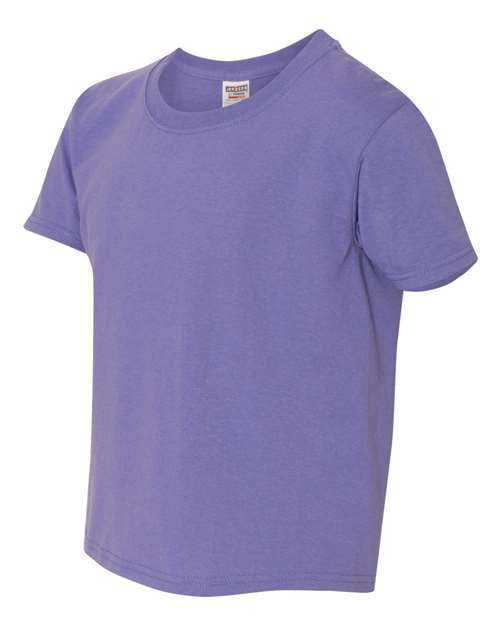 Jerzees 29BR Dri-Power Youth 50 50 T-Shirt - Violet - HIT a Double