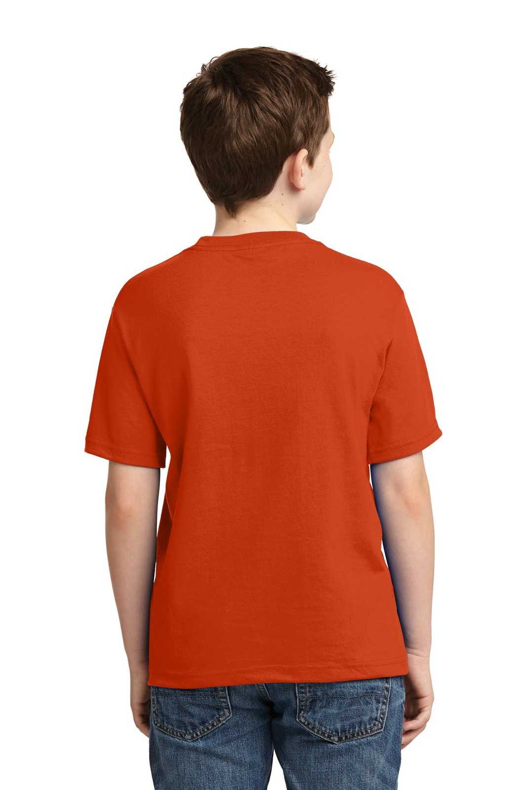 Jerzees 29B Youth Dri-Power 50/50 Cotton/Poly T-Shirt - Burnt Orange - HIT a Double
