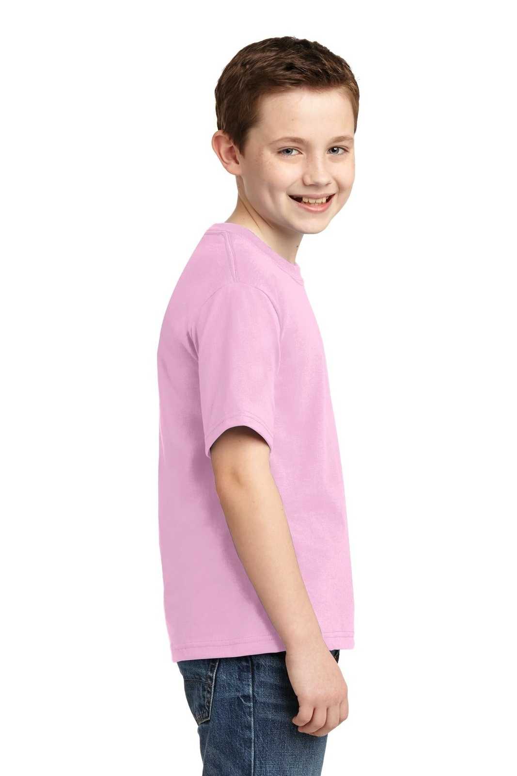 Jerzees 29B Youth Dri-Power 50/50 Cotton/Poly T-Shirt - Classic Pink - HIT a Double
