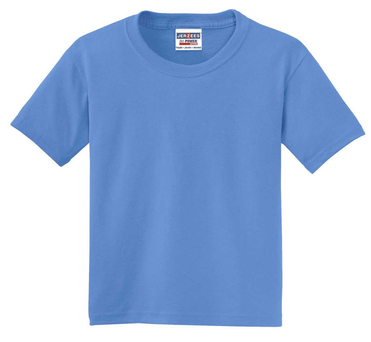 Jerzees 29B Youth Dri-Power 50/50 Cotton/Poly T-Shirt - Columbia Blue - HIT a Double