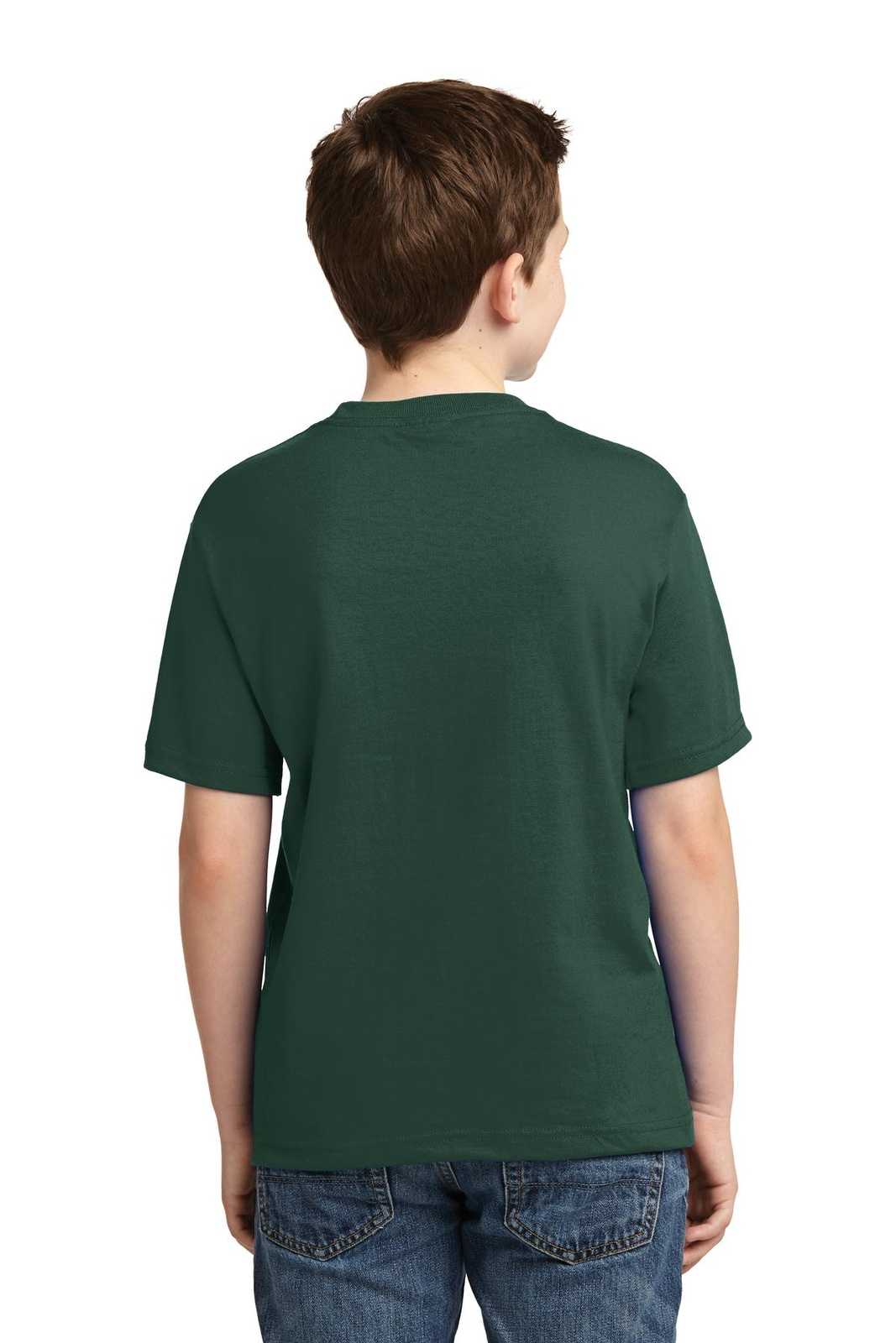 Jerzees 29B Youth Dri-Power 50/50 Cotton/Poly T-Shirt - Forest Green - HIT a Double