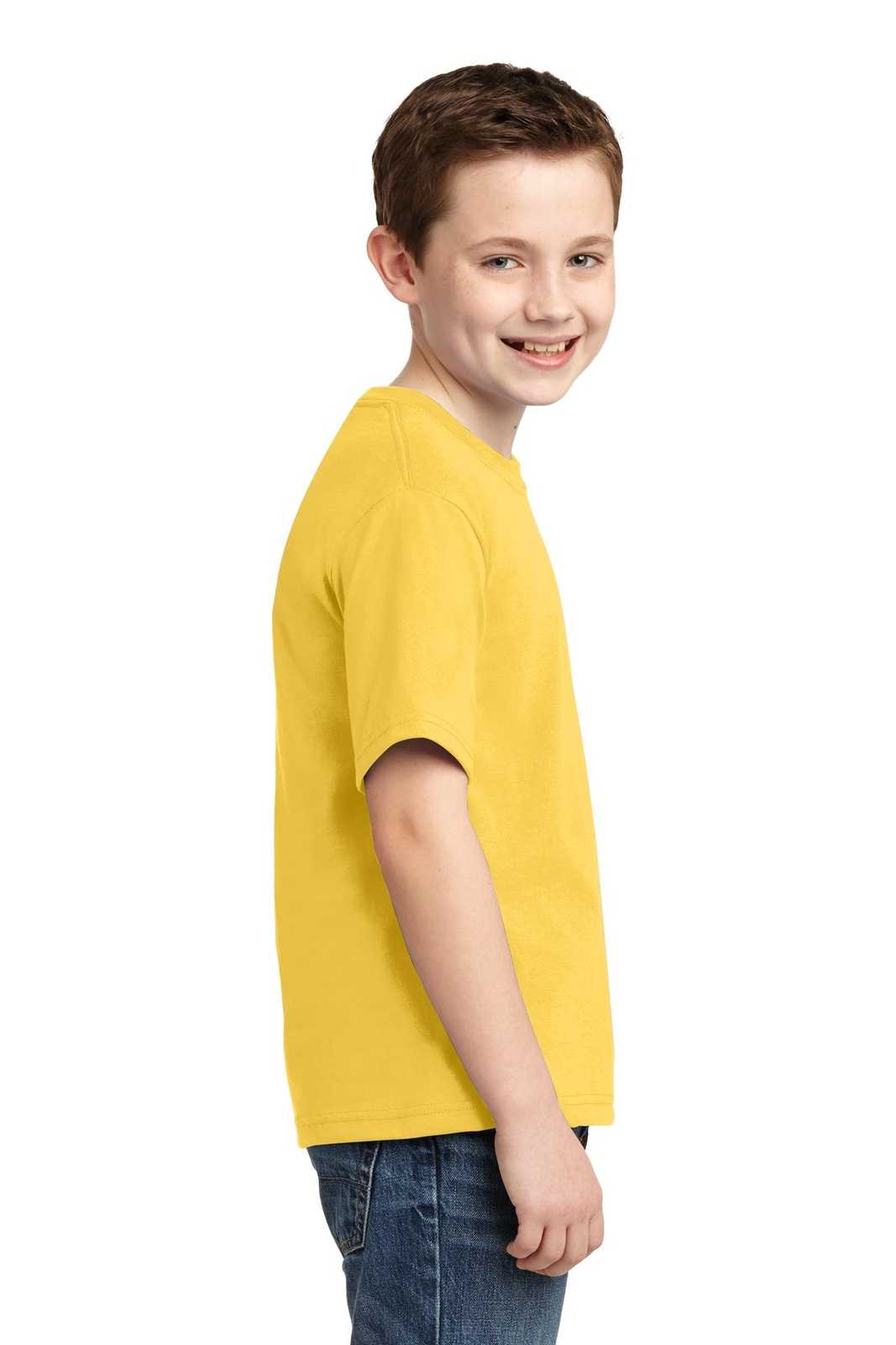 Jerzees 29B Youth Dri-Power 50/50 Cotton/Poly T-Shirt - Island Yellow - HIT a Double