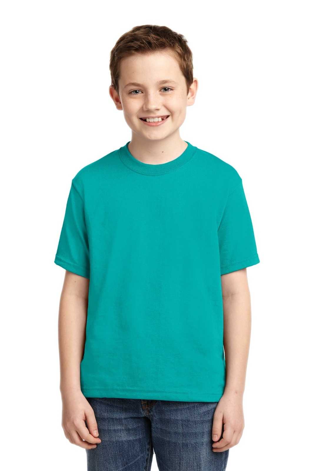 Jerzees 29B Youth Dri-Power 50/50 Cotton/Poly T-Shirt - Jade - HIT a Double