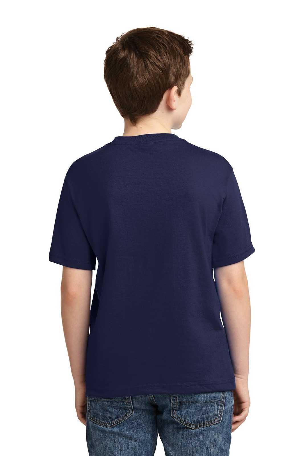 Jerzees 29B Youth Dri-Power 50/50 Cotton/Poly T-Shirt - Navy - HIT a Double