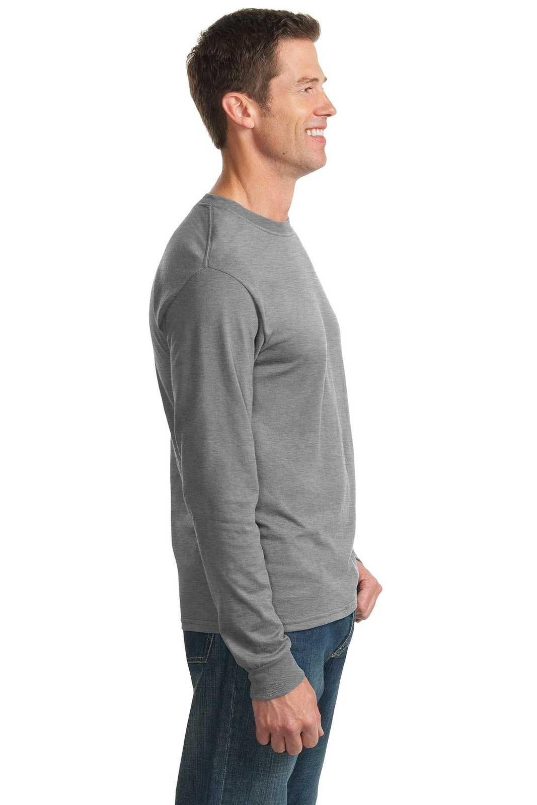 Jerzees 29LS Dri-Power 50/50 Cotton/Poly Long Sleeve T-Shirt - Oxford - HIT a Double