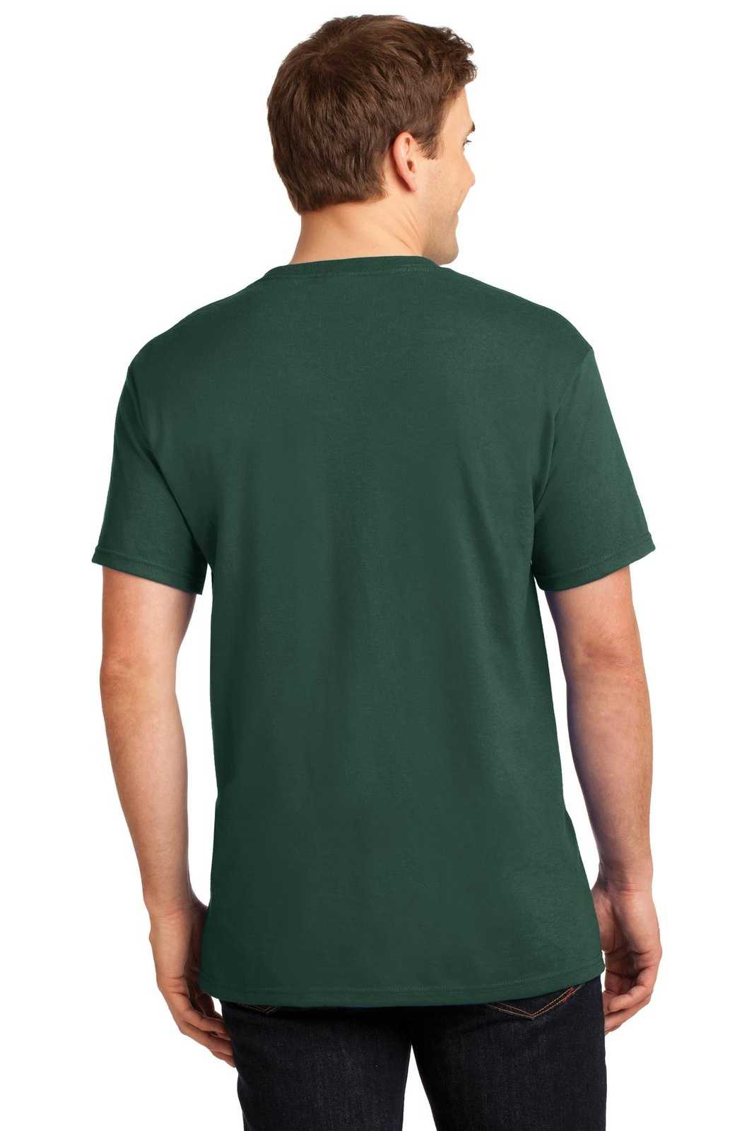 Jerzees 29MP Dri-Power 50/50 Cotton/Poly Pocket T-Shirt - Forest Green - HIT a Double