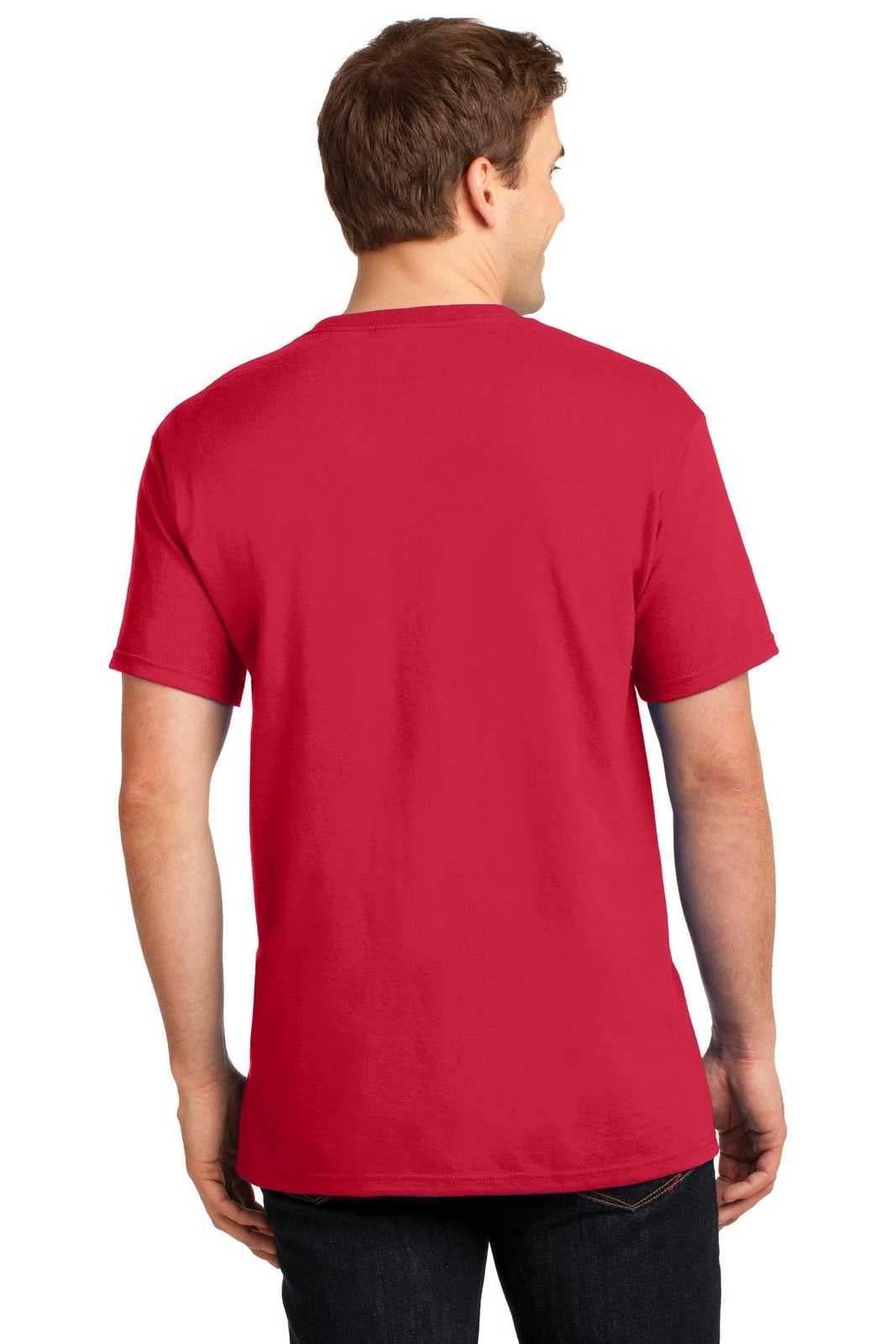 Jerzees 29MP Dri-Power 50/50 Cotton/Poly Pocket T-Shirt - True Red - HIT a Double