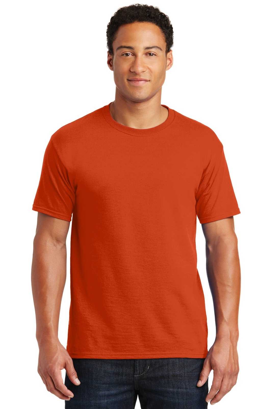 Jerzees 29M Dri-Power Active 50/50 Cotton/Poly T-Shirt - Burnt Orange - HIT a Double