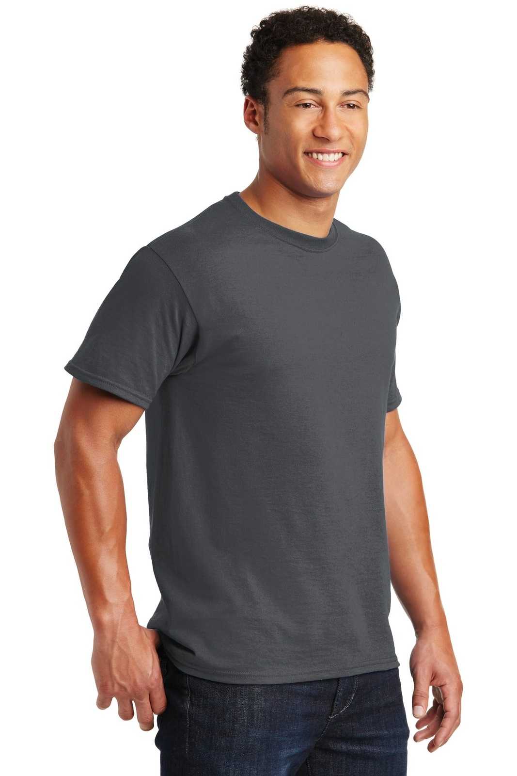Jerzees 29M Dri-Power Active 50/50 Cotton/Poly T-Shirt - Charcoal Gray - HIT a Double