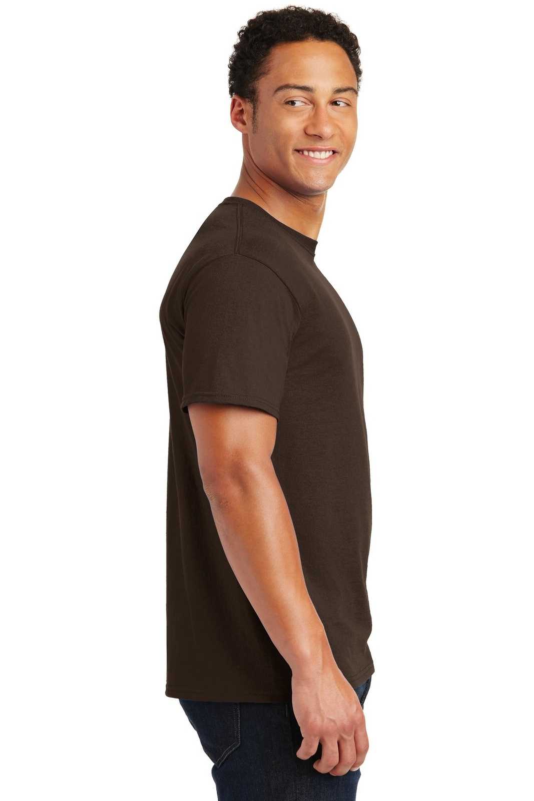 Jerzees 29M Dri-Power Active 50/50 Cotton/Poly T-Shirt - Chocolate - HIT a Double