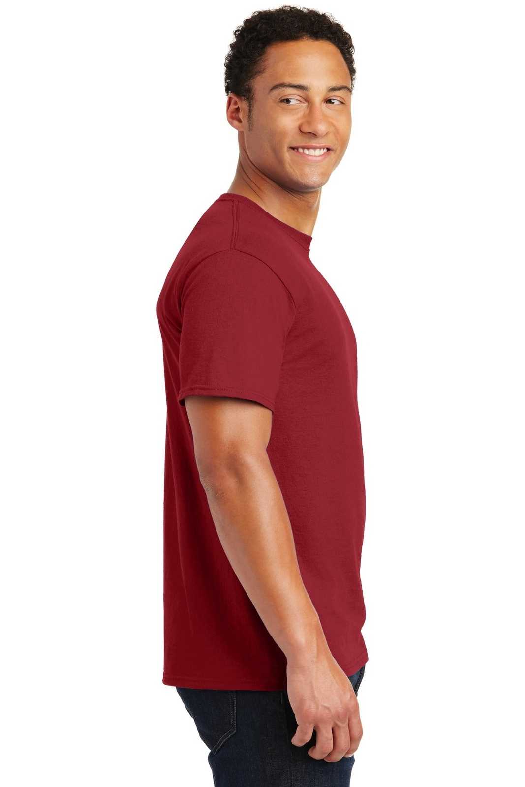 Jerzees 29M Dri-Power Active 50/50 Cotton/Poly T-Shirt - Crimson - HIT a Double