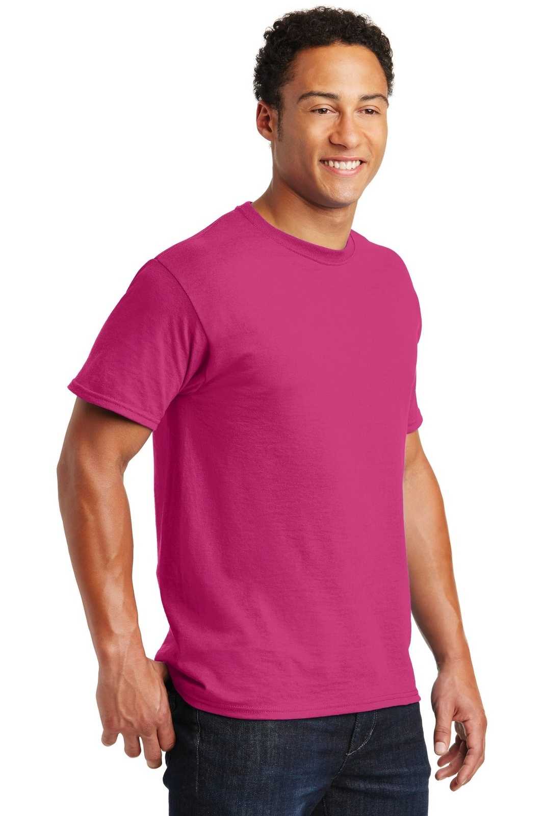Jerzees 29M Dri-Power Active 50/50 Cotton/Poly T-Shirt - Cyber Pink - HIT a Double
