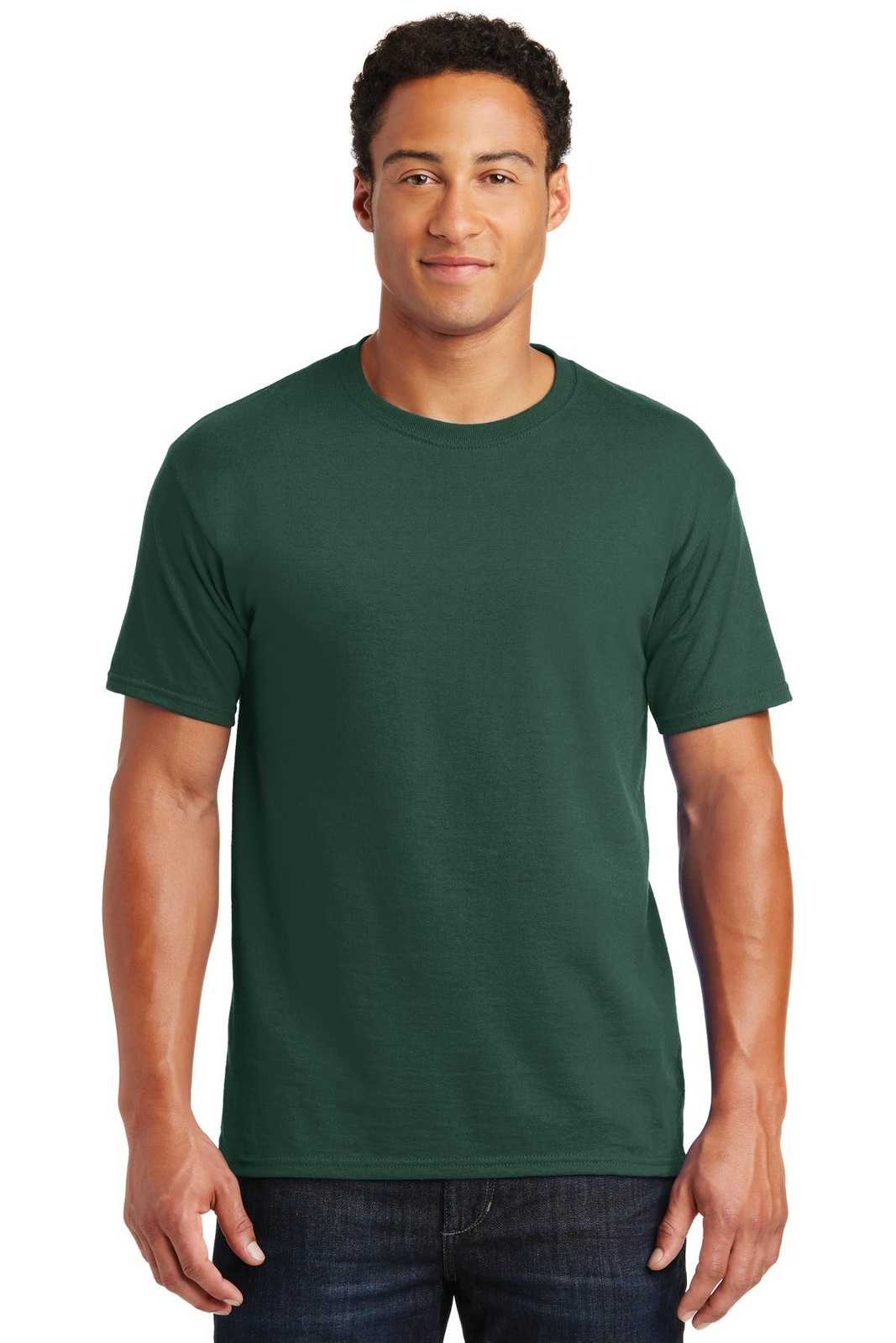 Jerzees 29M Dri-Power Active 50/50 Cotton/Poly T-Shirt - Forest Green - HIT a Double
