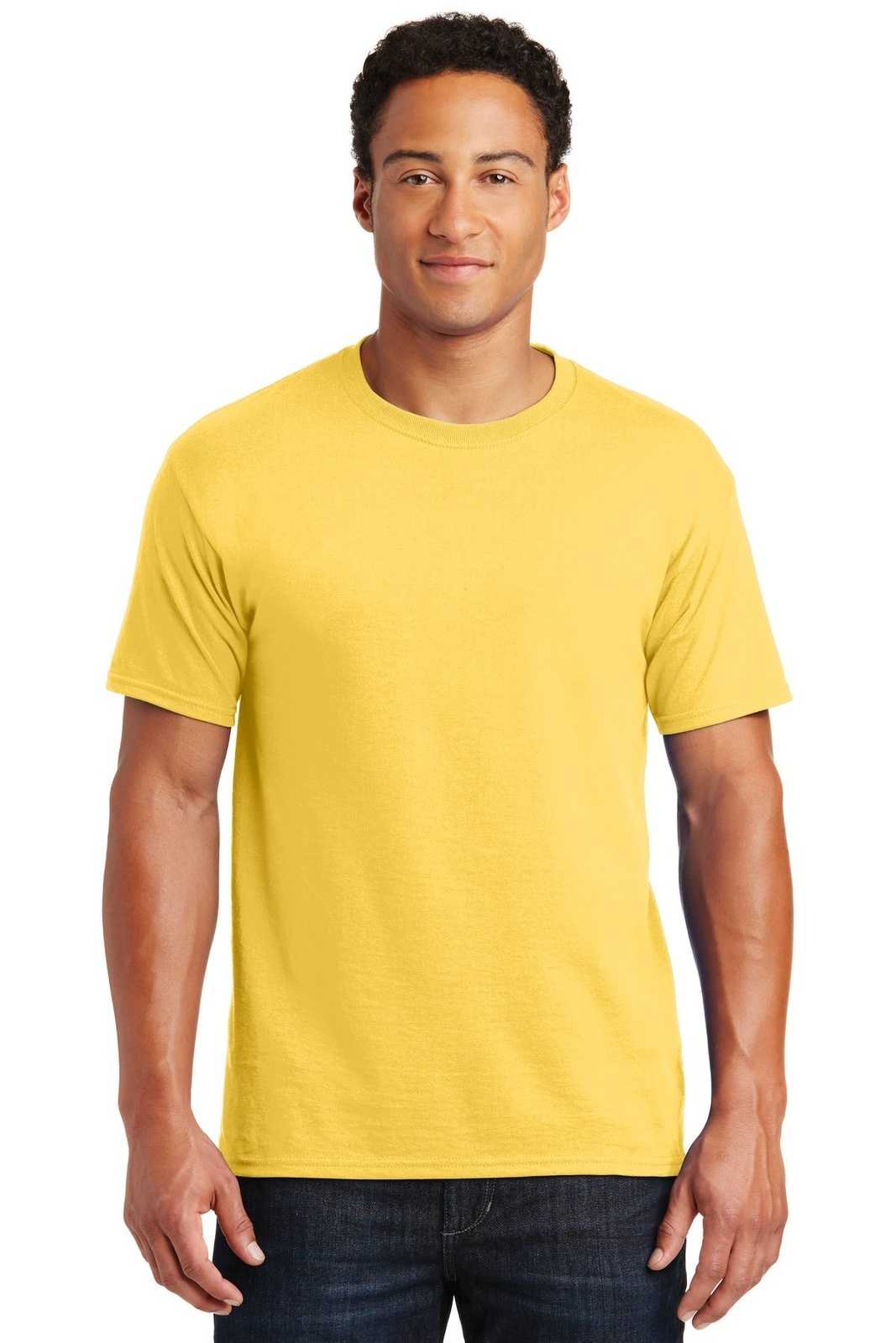 Jerzees 29M Dri-Power Active 50/50 Cotton/Poly T-Shirt - Island Yellow - HIT a Double