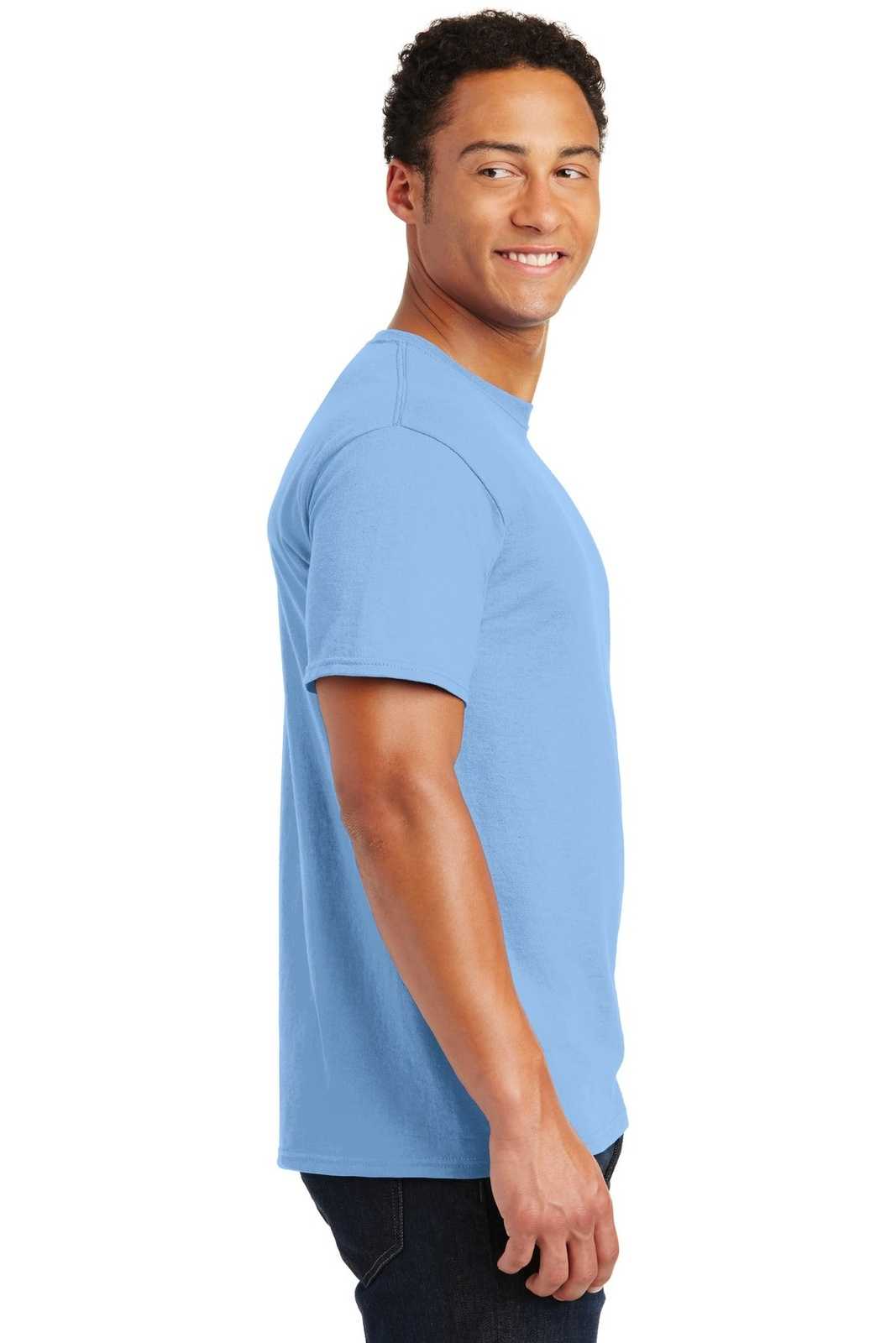Jerzees 29M Dri-Power Active 50/50 Cotton/Poly T-Shirt - Light Blue - HIT a Double