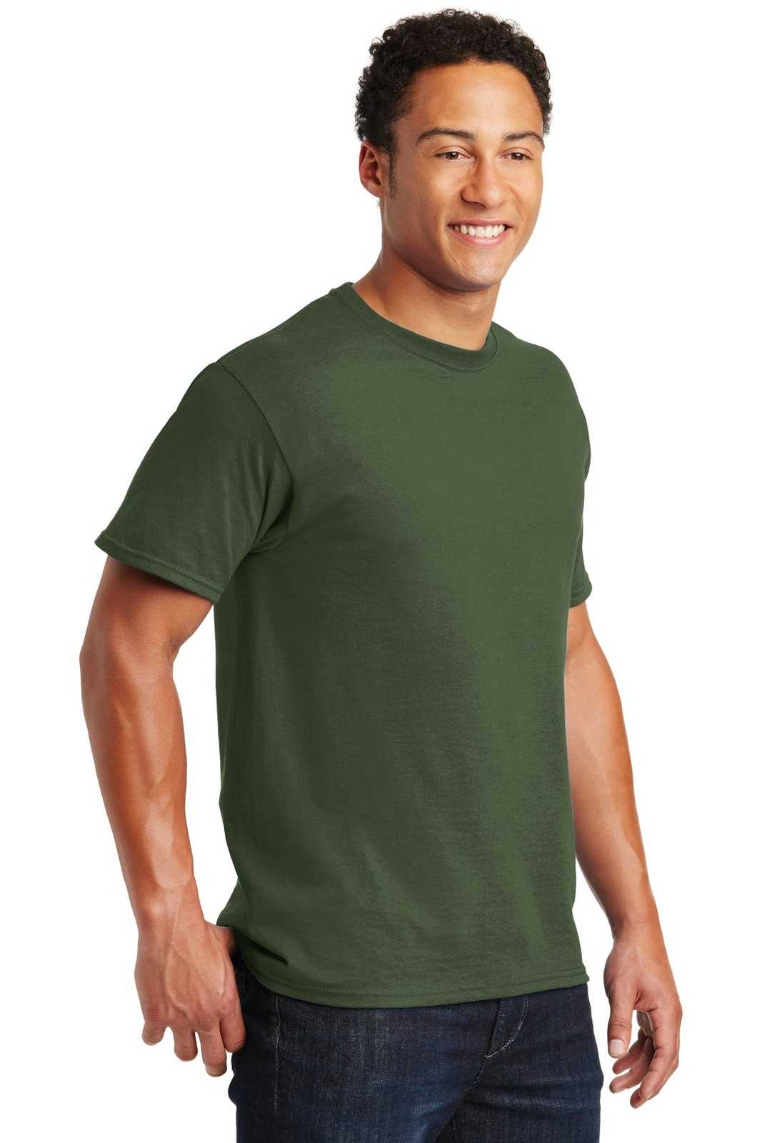 Jerzees 29M Dri-Power Active 50/50 Cotton/Poly T-Shirt - Military Green - HIT a Double