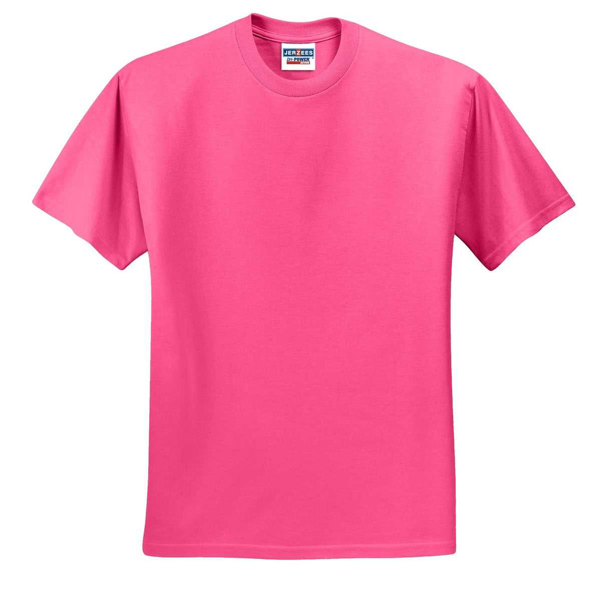 Jerzees 29M Dri-Power Active 50/50 Cotton/Poly T-Shirt - Neon Pink - HIT a Double