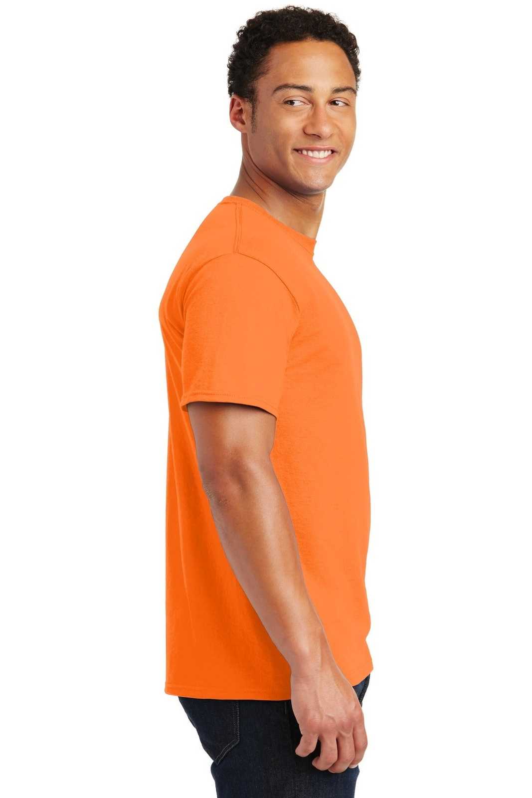Jerzees 29M Dri-Power Active 50/50 Cotton/Poly T-Shirt - Safety Orange - HIT a Double