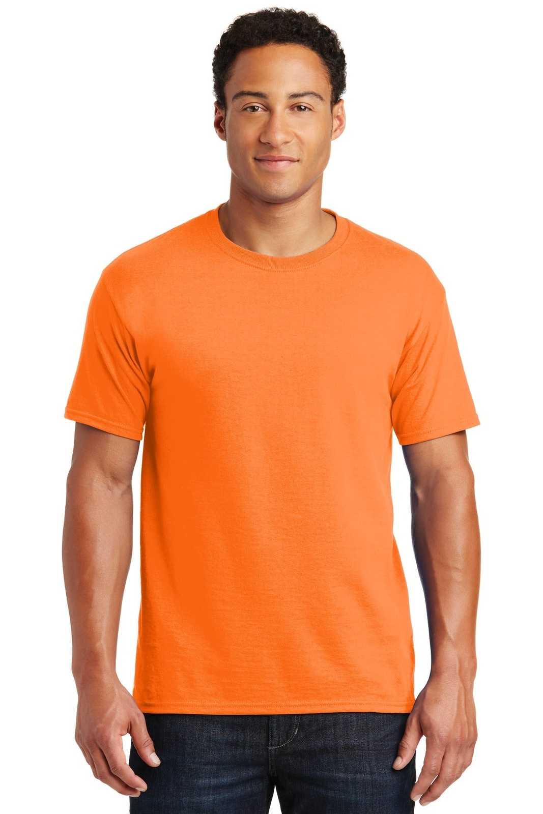 Jerzees 29M Dri-Power Active 50/50 Cotton/Poly T-Shirt - Safety Orange - HIT a Double