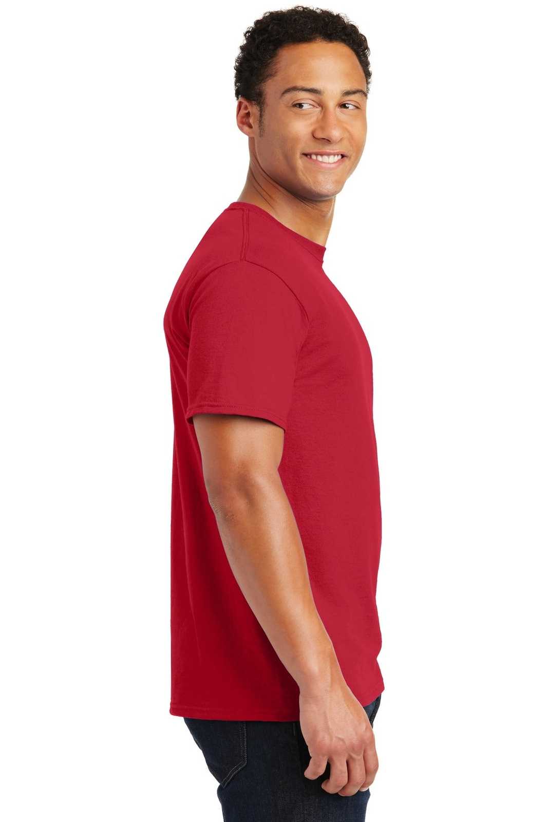 Jerzees 29M Dri-Power Active 50/50 Cotton/Poly T-Shirt - True Red - HIT a Double