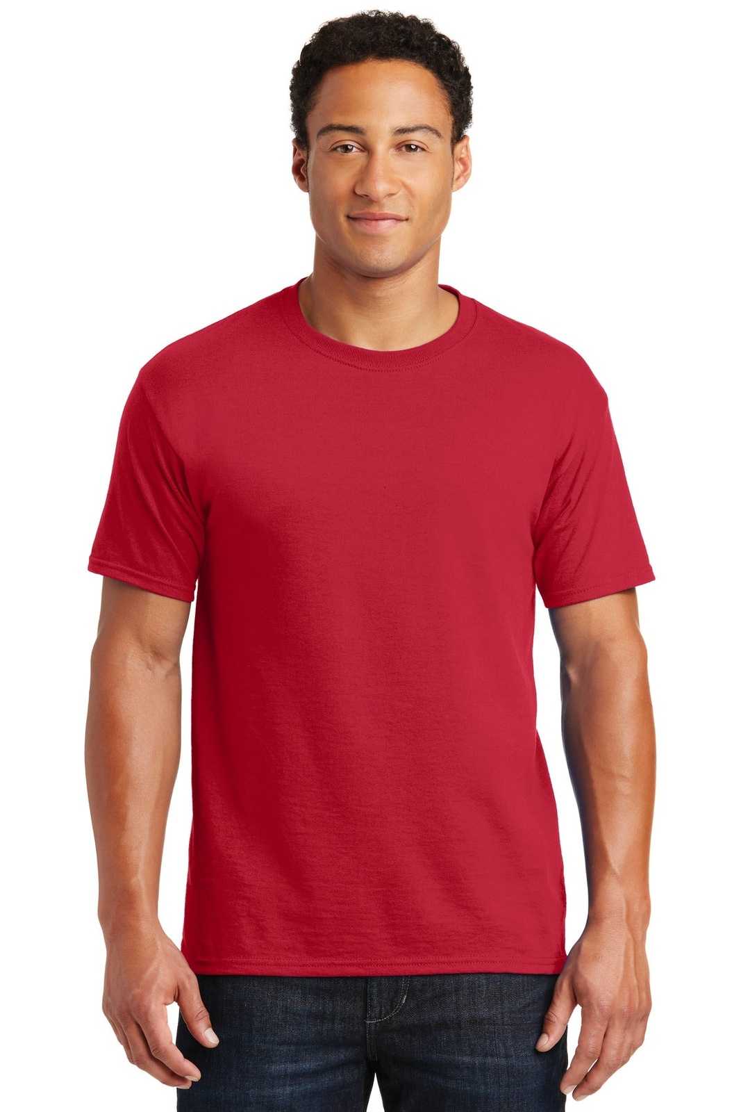 Jerzees 29M Dri-Power Active 50/50 Cotton/Poly T-Shirt - True Red - HIT a Double