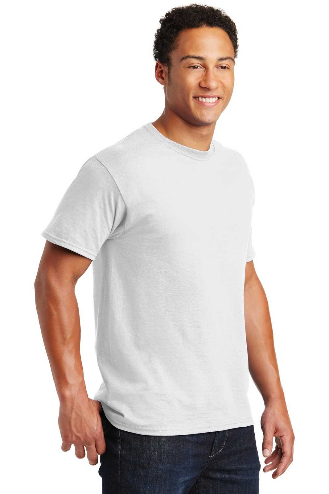 Jerzees 29M Dri-Power Active 50/50 Cotton/Poly T-Shirt - White - HIT a Double