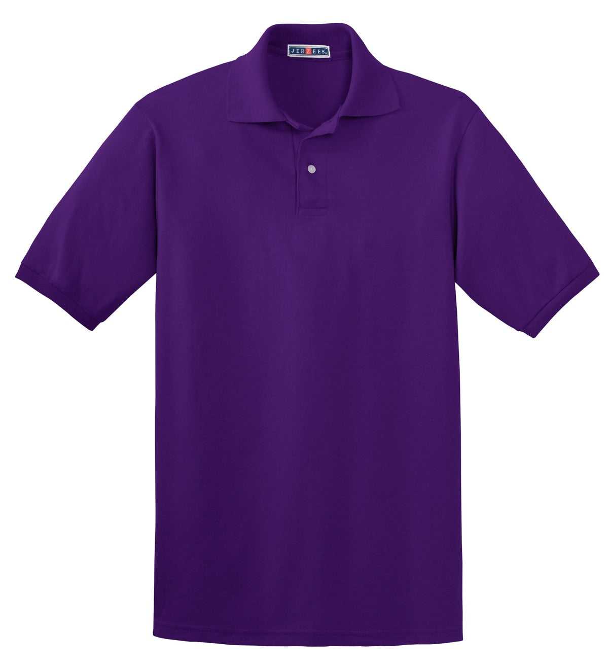 Jerzees 437M Spotshield 56-Ounce Jersey Knit Sport Shirt - Deep Purple - HIT a Double