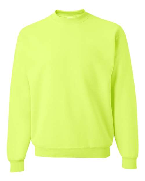 Jerzees 4662MR Super Sweats NuBlend Crewneck Sweatshirt - Safety Green - HIT a Double