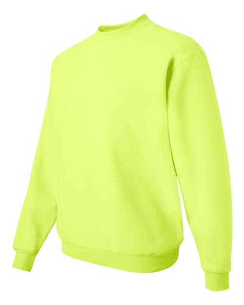 Jerzees 4662MR Super Sweats NuBlend Crewneck Sweatshirt - Safety Green - HIT a Double