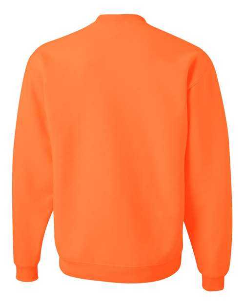 Jerzees 4662MR Super Sweats NuBlend Crewneck Sweatshirt - Safety Orange - HIT a Double