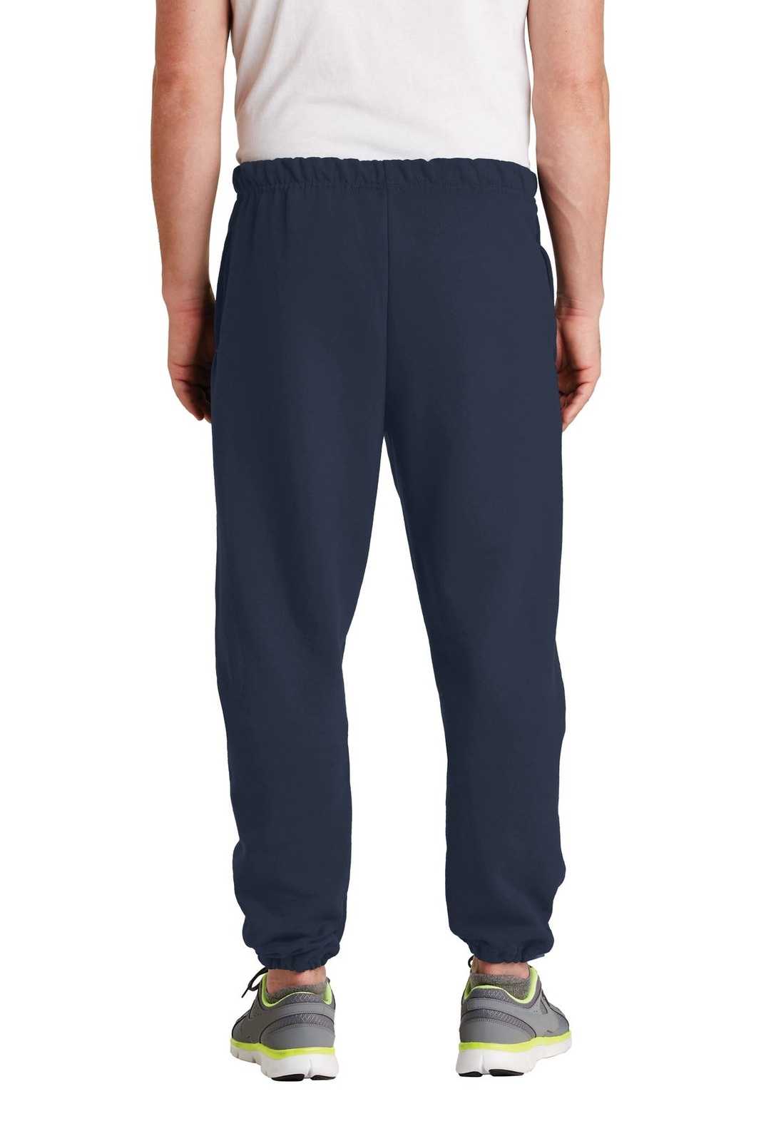 Jerzees 4850MP Super Sweats Nublend Sweatpant with Pockets - Navy - HIT a Double