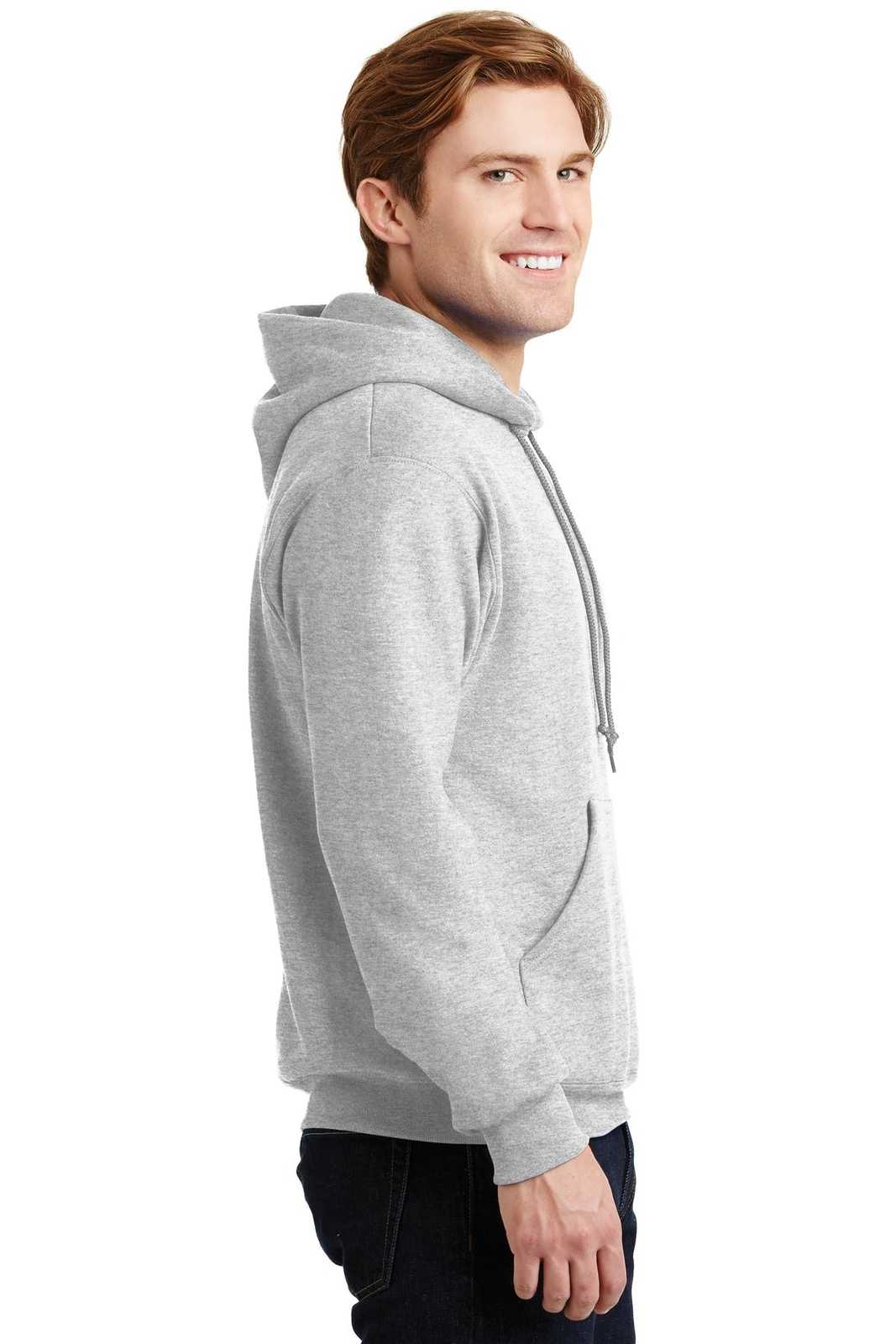 Jerzees 4997M Super Sweats Nublend Pullover Hooded Sweatshirt - Ash - HIT a Double