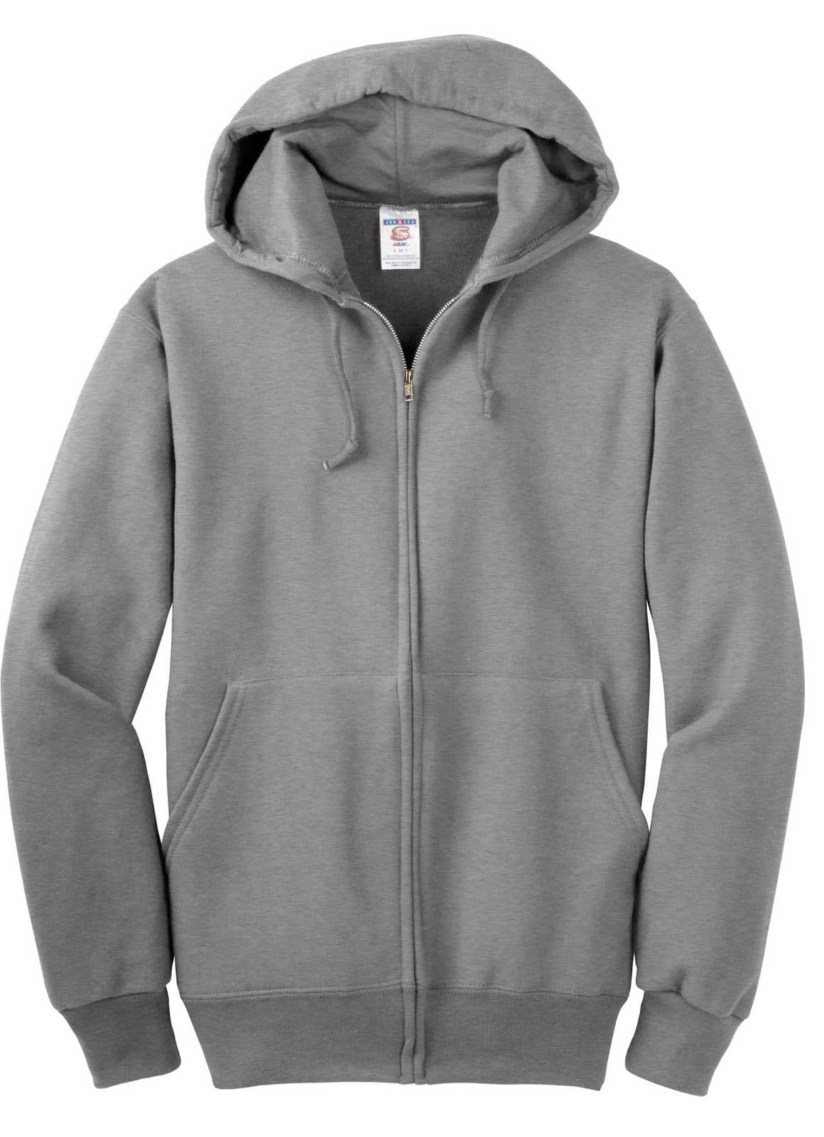 Jerzees 4999M Super Sweats Nublend Full-Zip Hooded Sweatshirt - Oxford - HIT a Double