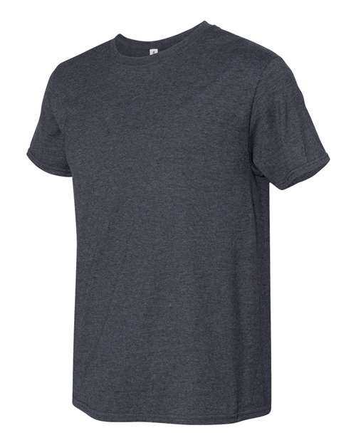 Jerzees 560MR Premium Blend Ringspun Crewneck T-Shirt - Black Ink Heather - HIT a Double