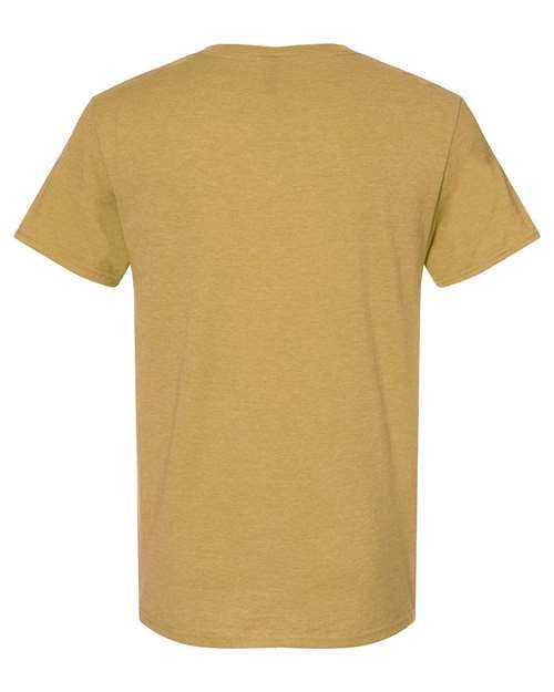 Jerzees 560MR Premium Blend Ringspun Crewneck T-Shirt - Mustard Heather - HIT a Double