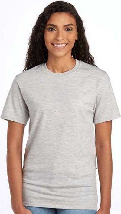 Jerzees 560MR Premium Blend Ringspun Crewneck T-Shirt - Oatmeal Heather" - "HIT a Double