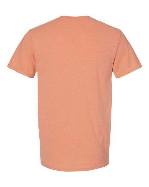 Jerzees 560MR Premium Blend Ringspun Crewneck T-Shirt - Peach - HIT a Double