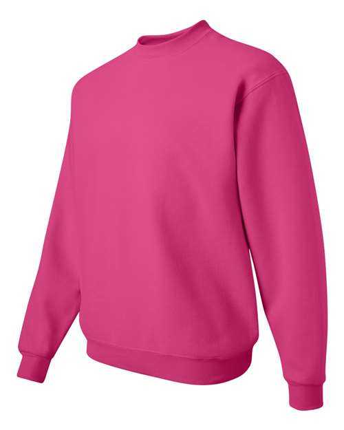 Jerzees 562MR NuBlend Crewneck Sweatshirt - Cyber Pink - HIT a Double