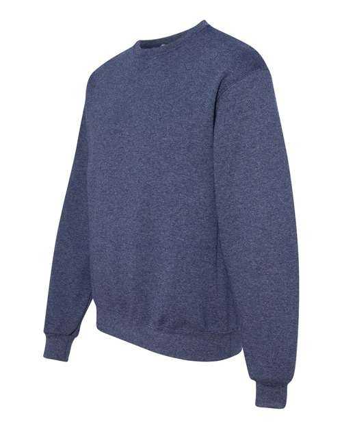 Jerzees 562MR NuBlend Crewneck Sweatshirt - Vintage Heather Navy - HIT a Double
