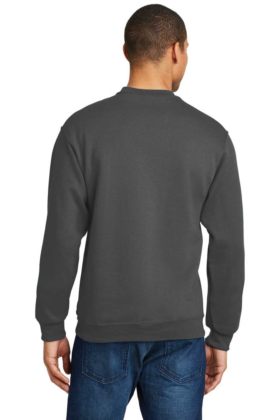 Jerzees 562M NuBlend Crewneck Sweatshirt - Charcoal Gray - HIT a Double