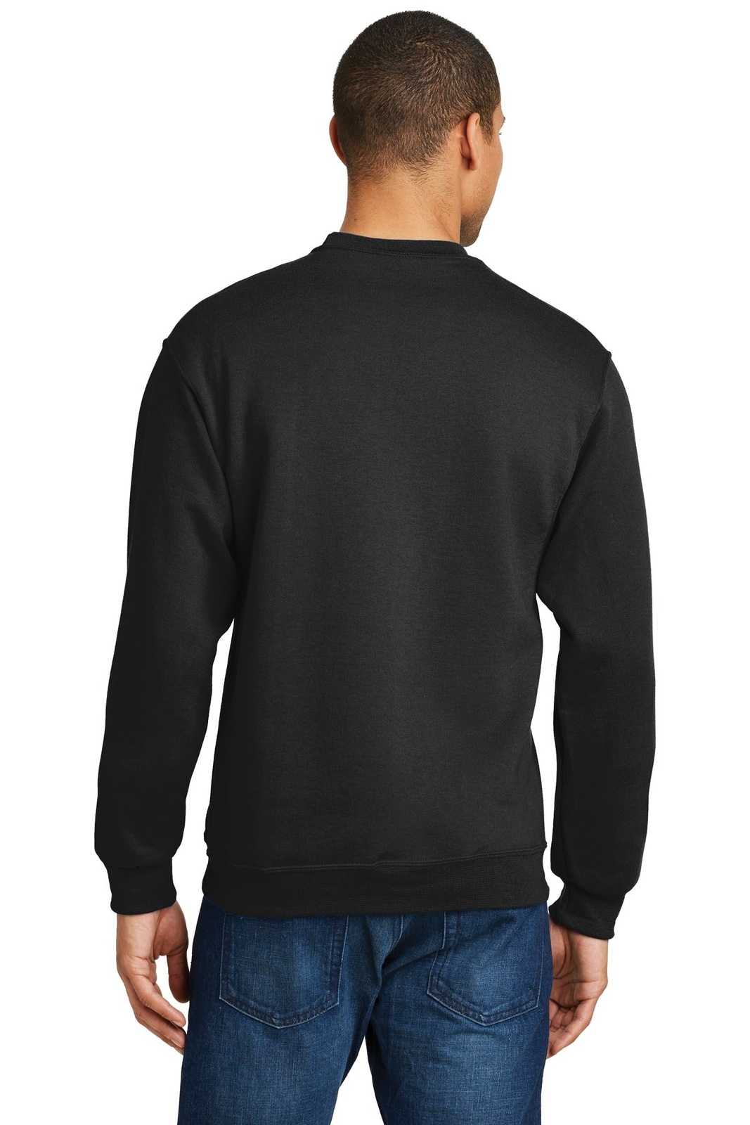 Jerzees 562M Nublend Crewneck Sweatshirt - Black - HIT a Double