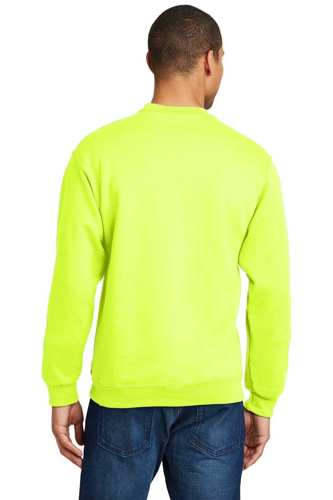 Jerzees 562M Nublend Crewneck Sweatshirt - Safety Green - HIT a Double