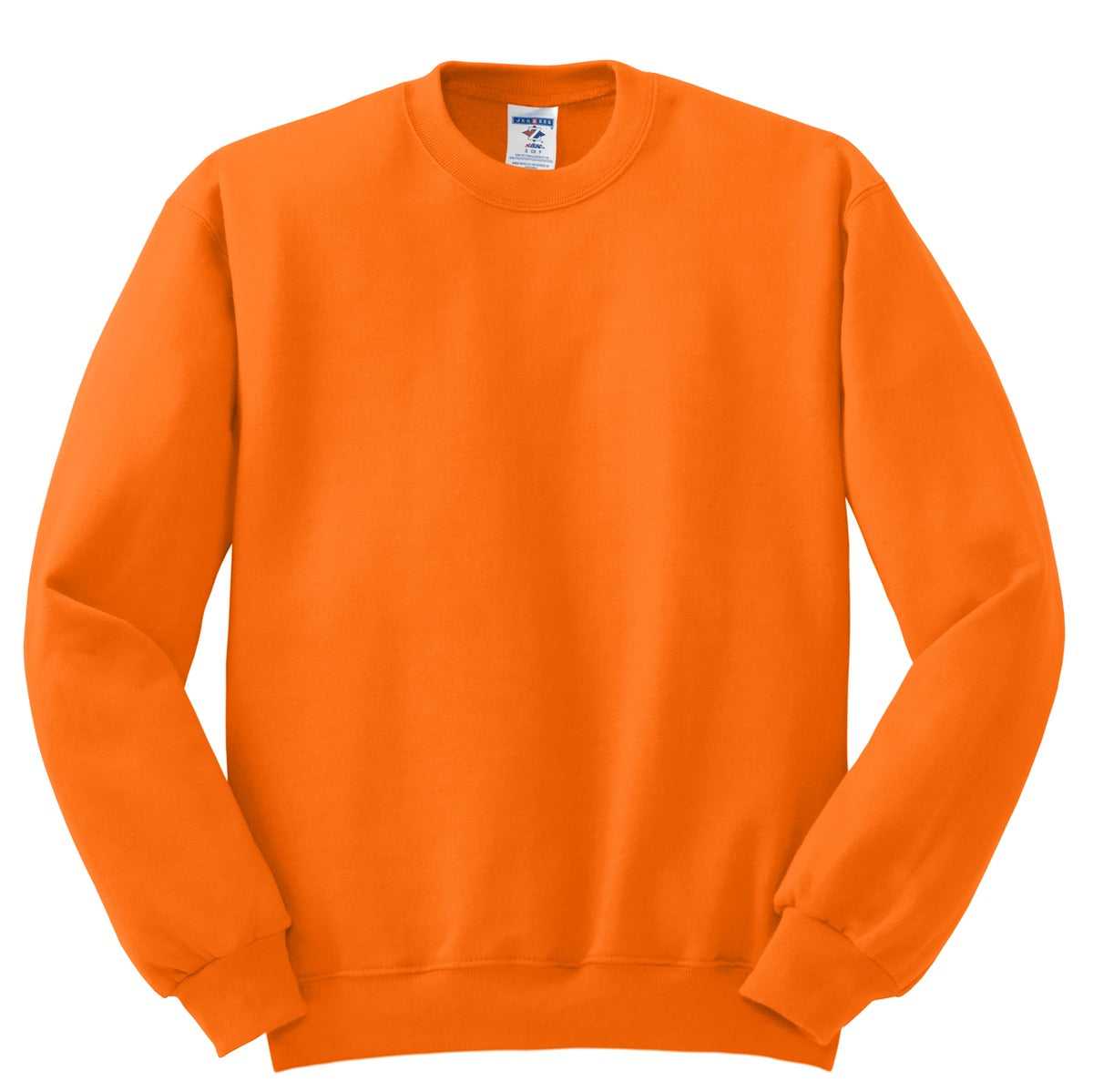 Jerzees 562M Nublend Crewneck Sweatshirt - Safety Orange - HIT a Double
