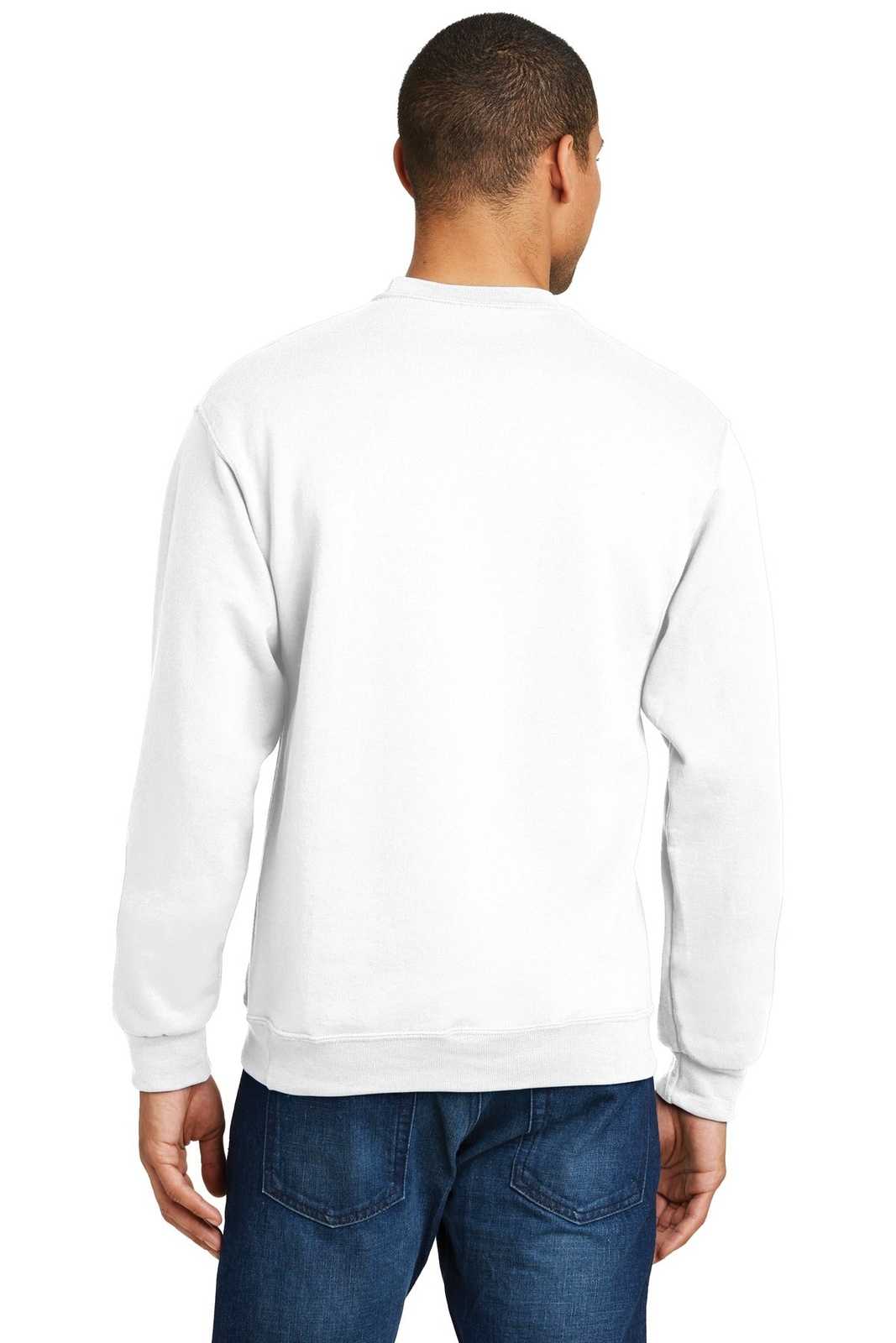Jerzees 562M Nublend Crewneck Sweatshirt - White - HIT a Double
