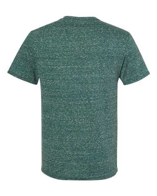 Jerzees 88MR Snow Heather Jersey Crew T-Shirt - Forest Green - HIT a Double